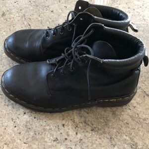 Dr. Martens Black Mid Cut Boots Made in England